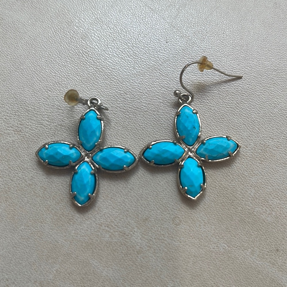 Kendra Scott Turquoise Clover Earrings